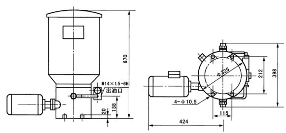 DB-N系列單線潤(rùn)滑泵(31.5MPa)JB/T8810.2-1998