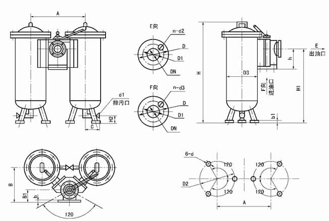 SWCQ型雙筒網式磁芯過濾過濾器